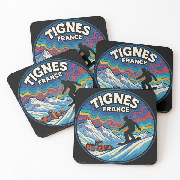 Item preview, Tignes France Trippy Art Travel designed and sold by TomFrontierArt.