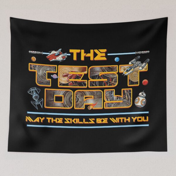 Item preview, The Test Day May The Skills Be With You Space Galaxy Sci-Fi designed and sold by Capisedo.