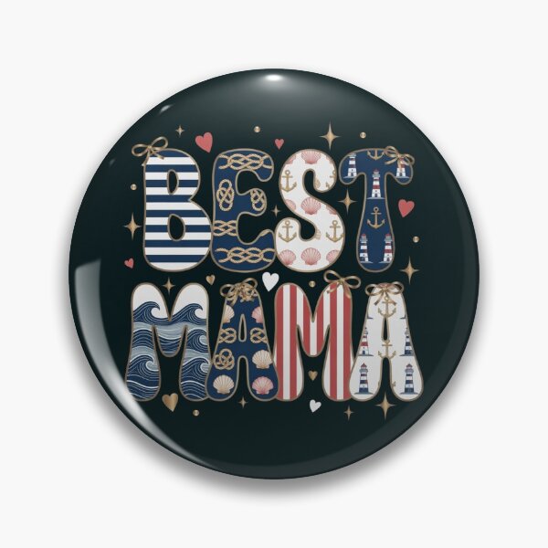 Item preview, Best Mama Nautical Coastal Graphic designed and sold by Syrupulse.