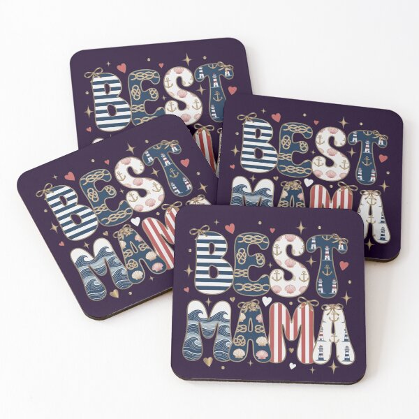 Item preview, Best Mama Nautical Coastal Graphic designed and sold by Syrupulse.