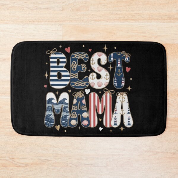 Item preview, Best Mama Nautical Coastal Graphic designed and sold by Syrupulse.