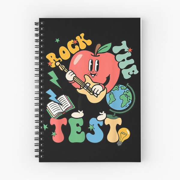 Item preview, Rock The Test Retro Vintage Apple Guitarist Character School Testing Support designed and sold by StanaLuis.