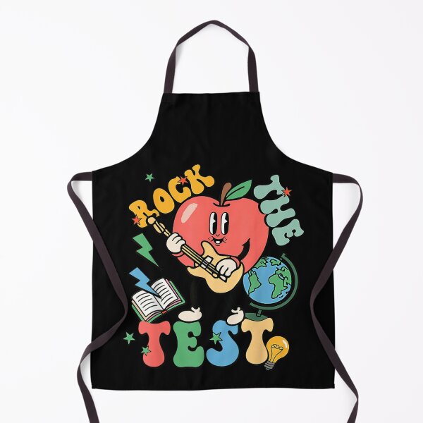 Item preview, Rock The Test Retro Vintage Apple Guitarist Character School Testing Support designed and sold by StanaLuis.