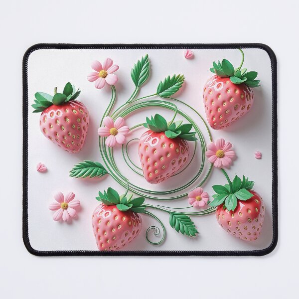 Item preview, strawberry with leaves pattern designed and sold by TanyaLovus.