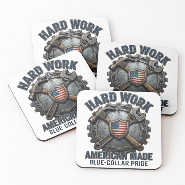Item preview, Hard Work American Made – Blue Collar Pride Patriotic USA Worker Design designed and sold by softgraphics.