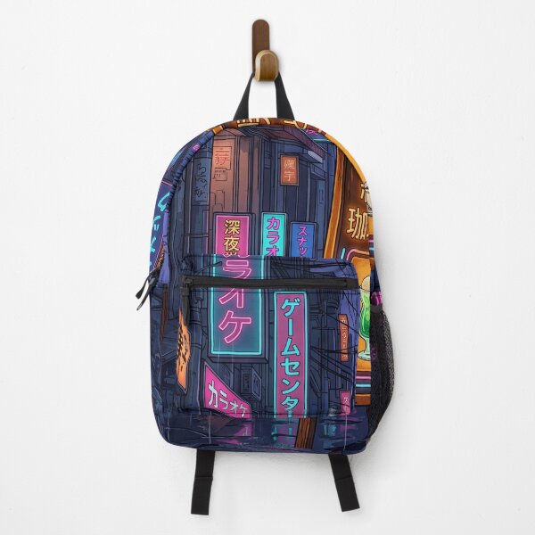 Item preview, 80s Retro Tokyo Neon Night Cafe Vaporwave Japanese Aesthetic Art designed and sold by UltimateJapan.