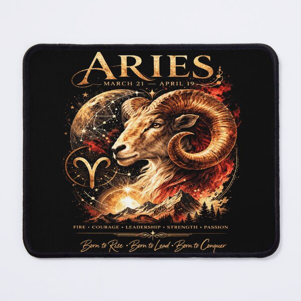 Item preview, Vintage Aries Zodiac Ram Astrology Poster designed and sold by 97Ts.
