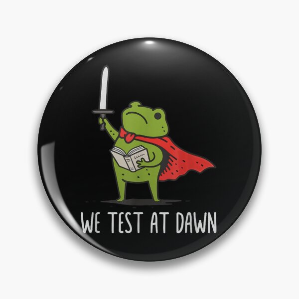 Item preview, We Test At Dawn Funny Warrior Frog Knight Reading Book Motivation designed and sold by StanaLuis.