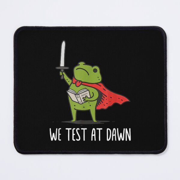 Item preview, We Test At Dawn Funny Warrior Frog Knight Reading Book Motivation designed and sold by StanaLuis.