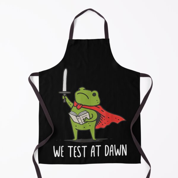 Item preview, We Test At Dawn Funny Warrior Frog Knight Reading Book Motivation designed and sold by StanaLuis.