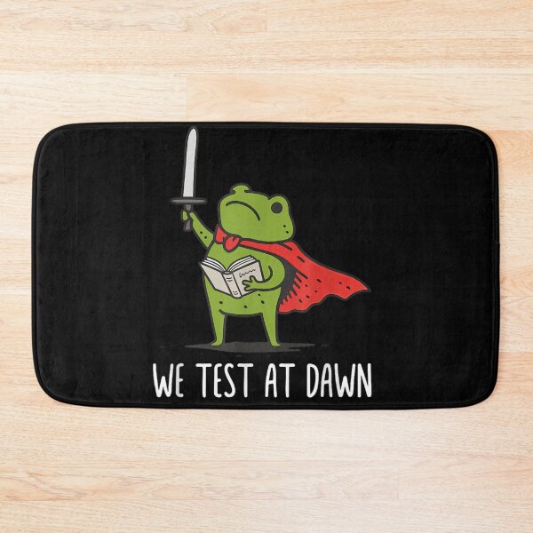 Item preview, We Test At Dawn Funny Warrior Frog Knight Reading Book Motivation designed and sold by StanaLuis.