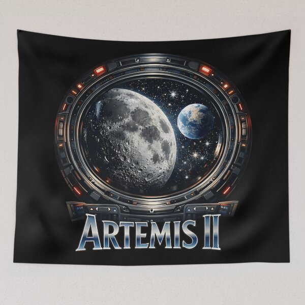 Item preview, Artemis II Moon Mission Space Exploration NASA Inspired Lunar Orbit Rocket designed and sold by StanaLuis.