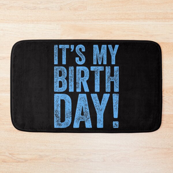 Item preview, Vintage It's My Birthday Blue Distressed designed and sold by randomslife.