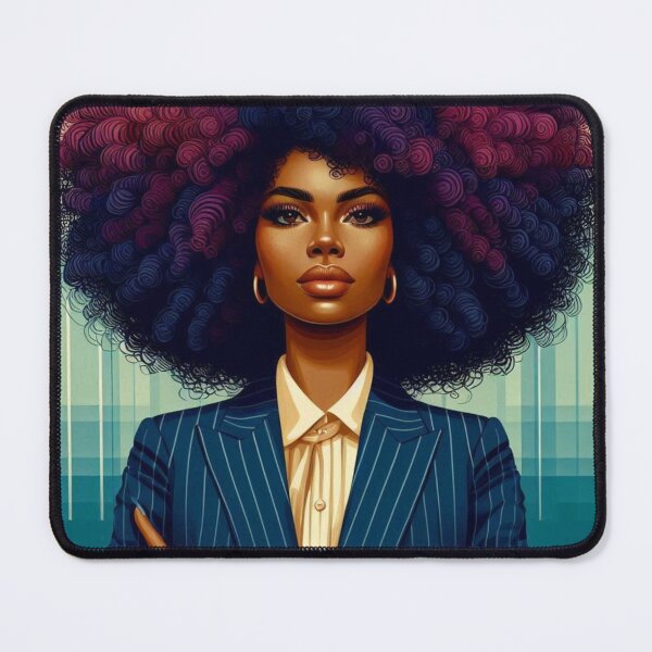 Item preview, Boss Afro Queen – Confident Curvy Girl Street Style designed and sold by IslandQuoteShop.