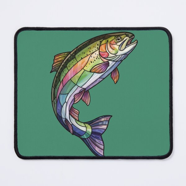 Item preview, Stained Glass Rainbow Trout designed and sold by Too Kool Designing .