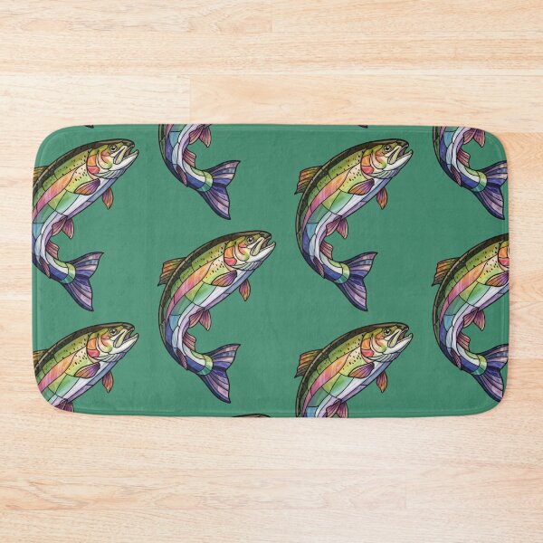Item preview, Stained Glass Rainbow Trout designed and sold by Too Kool Designing .