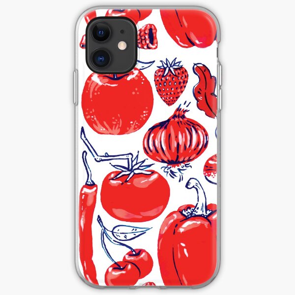 Red Rainbow Vegetables Produce iPhone Soft Case