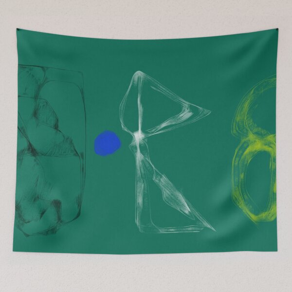 Item preview, Art Potpourri Minimalist Mossgreen Abstract Digital Painting designed and sold by masabo.