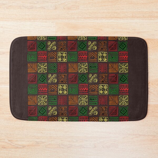 Item preview, Vibrant African Adinkra Tribal Mudcloth Pattern designed and sold by TZAR WORKS.