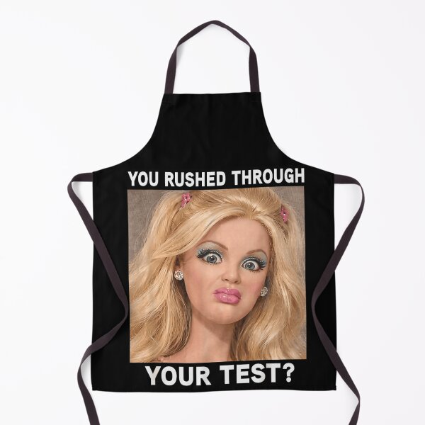 Item preview, You Rushed Through Your Test Shocked Blonde Doll Face Funny School Meme designed and sold by StanaLuis.
