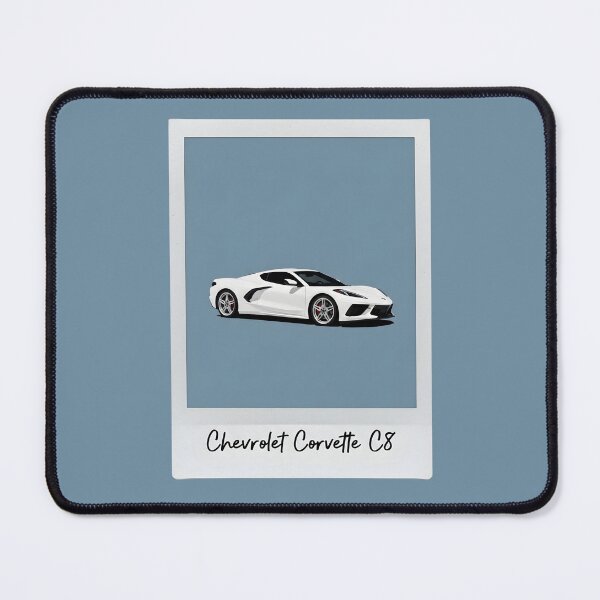 Item preview, Chevrolet Corvette C8 Minimalist White Supercar Polaroid Art designed and sold by Motorline44.