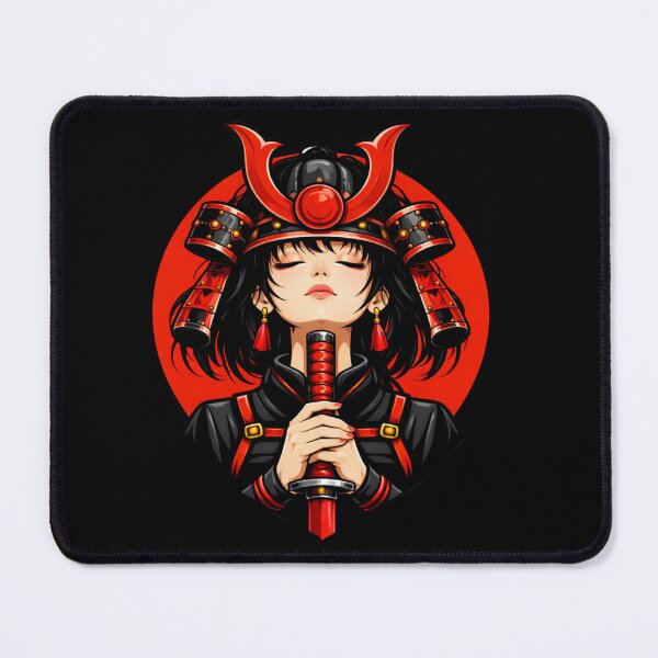Item preview, Japanese Female Samurai Warrior with Sun designed and sold by Ora-kuro.