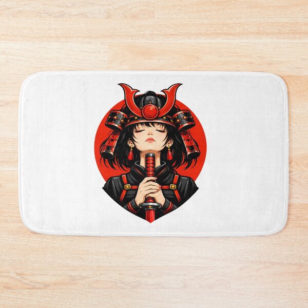 Item preview, Japanese Female Samurai Warrior with Sun designed and sold by Ora-kuro.