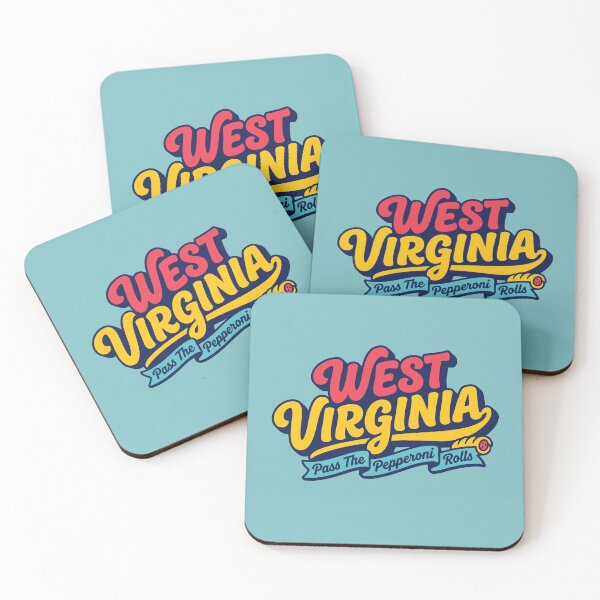 Item preview, West Virginia Retro Script Pepperoni Rolls Vintage Americana Style designed and sold by Cozy-Old-Pub.