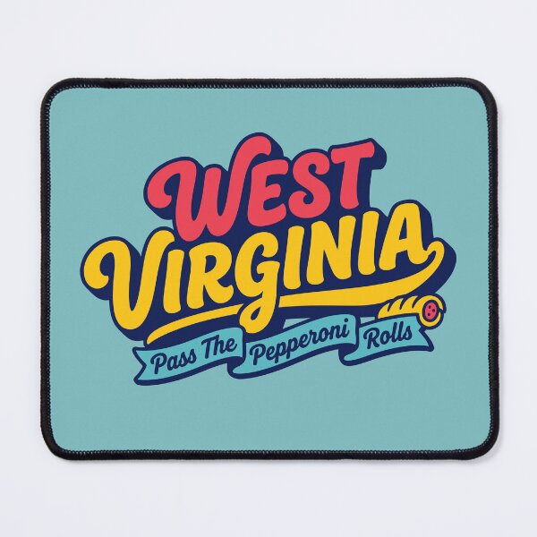 Item preview, West Virginia Retro Script Pepperoni Rolls Vintage Americana Style designed and sold by Cozy-Old-Pub.