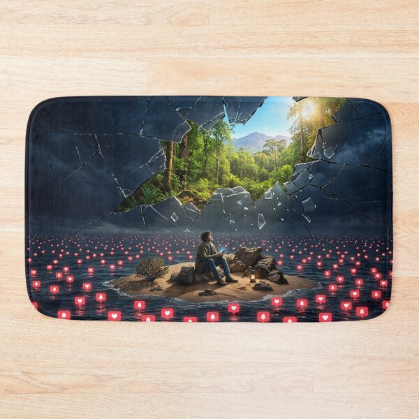 Item preview, Surreal Metaphor of Digital Isolation and the Desire to Connect with Nature designed and sold by JaiStudio.