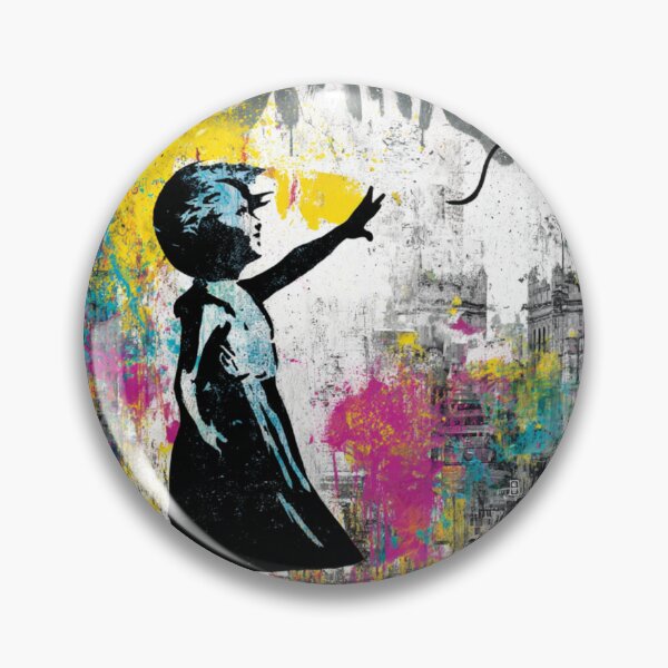 Item preview, Girl With Balloon Street Art Mural Graffity designed and sold by GrinGalore.