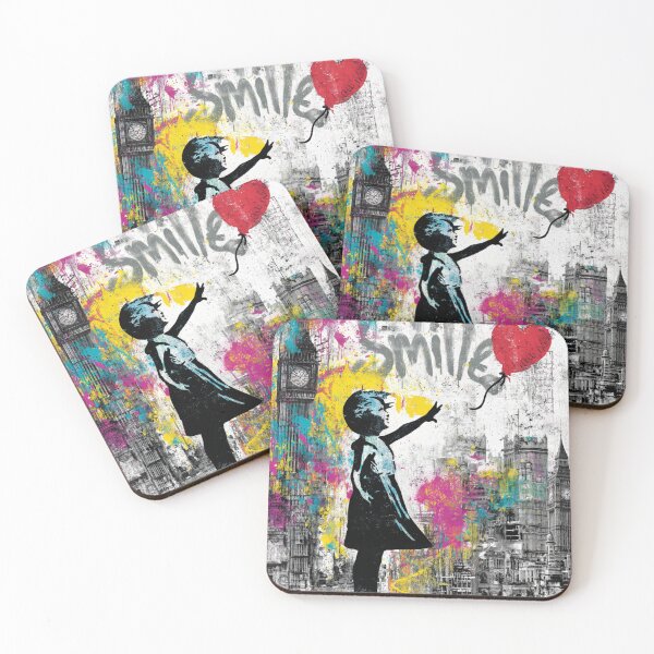 Item preview, Girl With Balloon Street Art Mural Graffity designed and sold by GrinGalore.