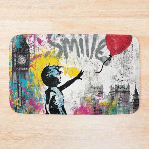 Item preview, Girl With Balloon Street Art Mural Graffity designed and sold by GrinGalore.