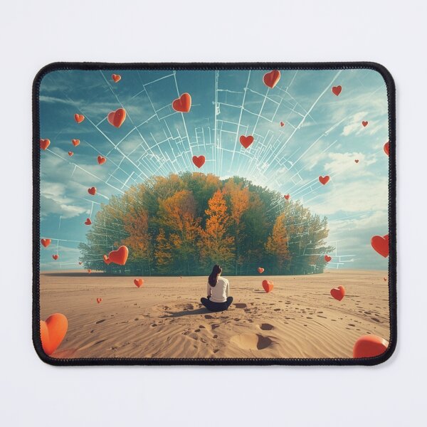 Item preview, Surreal Metaphor of Love, Growth, and Mental Wellness in a Barren Landscape designed and sold by JaiStudio.