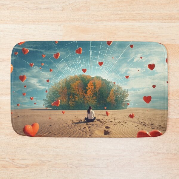 Item preview, Surreal Metaphor of Love, Growth, and Mental Wellness in a Barren Landscape designed and sold by JaiStudio.