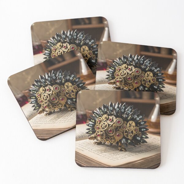 Item preview, Steampunk Hedgehog Mechanical Fantasy Art designed and sold by ByAnad.