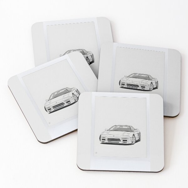 Item preview, Honda NSX Gen 1 Retro Minimalist Line Art Polaroid Design designed and sold by Motorline44.