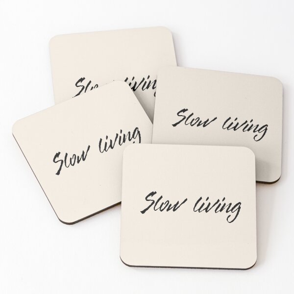 Item preview, Slow Living Aesthetic Handwritten Brush Script designed and sold by Neuro Muse Studio.