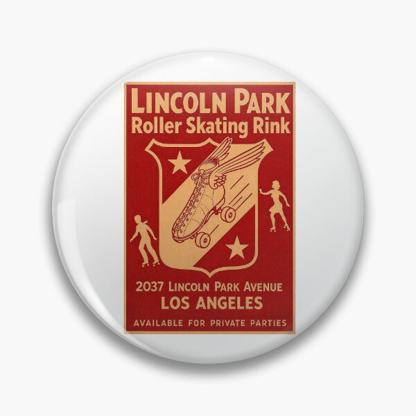 Artikelvorschau, Lincoln Park Rollschuhbahn, Los Angeles, Kalifornien – Aufkleber-Design 2 entworfen und verkauft von tislord.