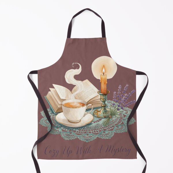 Item preview, Cozy Up With A Mystery — Tea Candle Book Lover Watercolor Shirt designed and sold by kosimazaki.