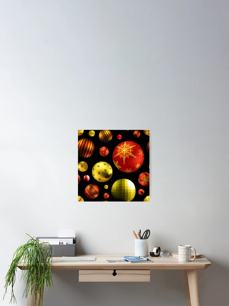 Thumbnail 2 of 3, Poster, Christmas Pattern designed and sold by hyperite.