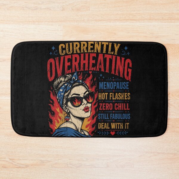 Item preview, Funny Hot Flush Shirt – Currently Overheating Humor Tee designed and sold by IdentityThread.