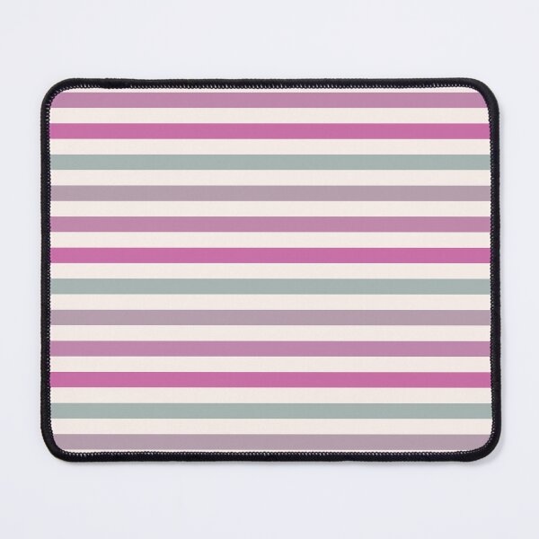 Item preview, Pink, green & seashell horizontal stripes designed and sold by Mint + Midnight.