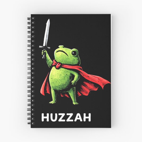 Item preview, Huzzah Frog Knight Funny Medieval Frog Graphic designed and sold by MiALopezArt.