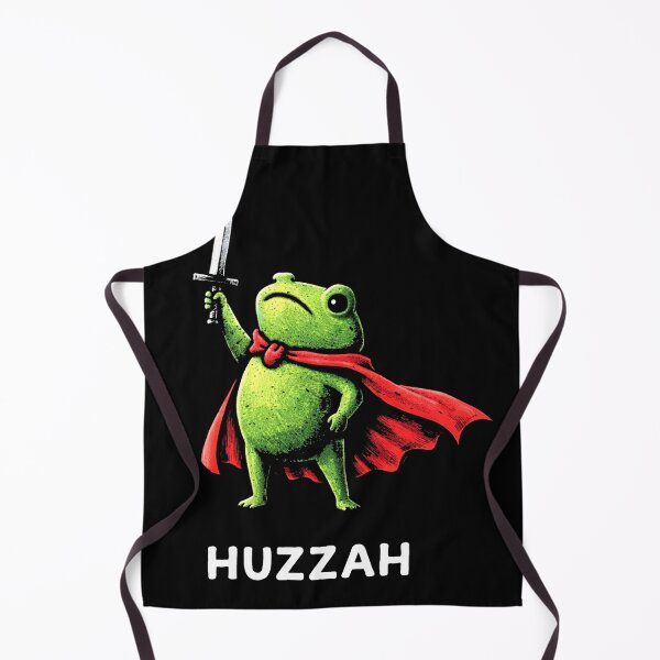 Item preview, Huzzah Frog Knight Funny Medieval Frog Graphic designed and sold by MiALopezArt.