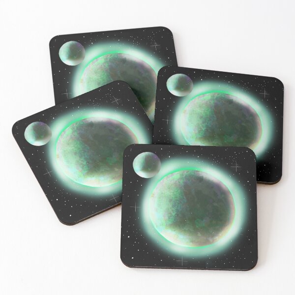 Item preview, "Otherworldly Orbit (An Earth and its Moon)" designed and sold by Spaceart9.