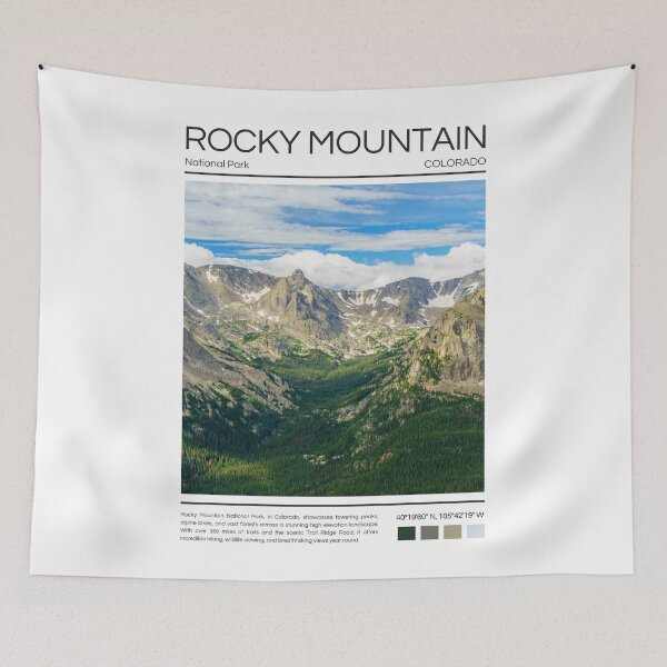 Item preview, Rocky Mountain National Park - Colorado  designed and sold by StudioRedKoala.