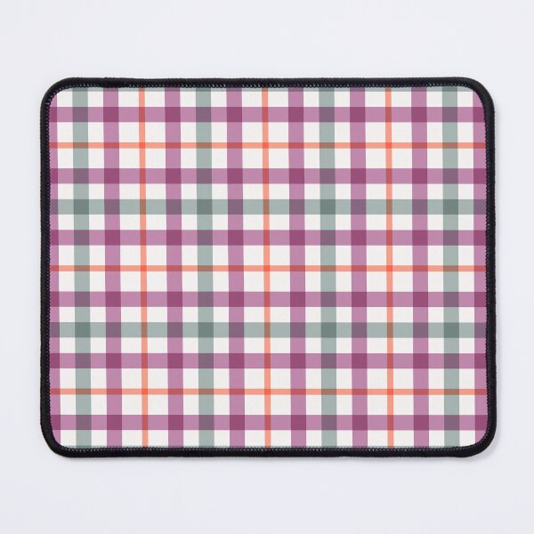 Item preview, Pink, green & orange plaid pattern designed and sold by Mint + Midnight.