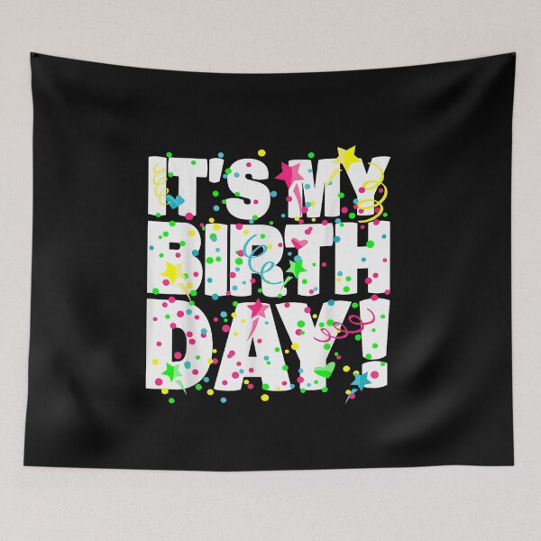 Item preview, Colorful Confetti It's My Birthday Party Celebration designed and sold by randomslife.
