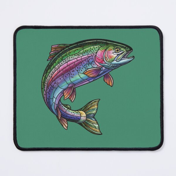 Item preview, Stained Glass Rainbow Trout designed and sold by Too Kool Designing .